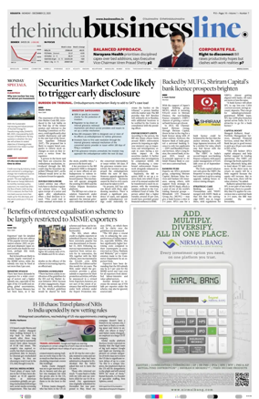 Cover of BusinessLine (Kolkata)