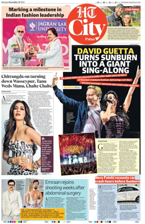 Cover of Hindustan Times (Patna) - Live