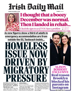 Cover of Irish Daily Mail