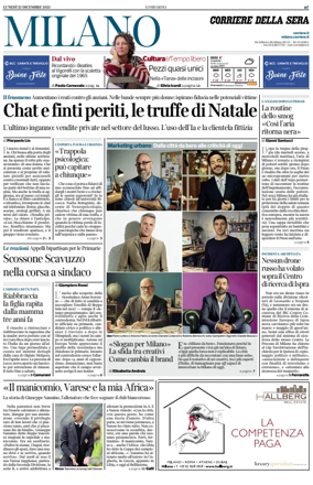Cover of Corriere della Sera (Milano)