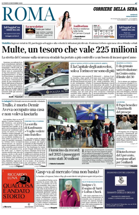 Cover of Corriere della Sera (Roma)
