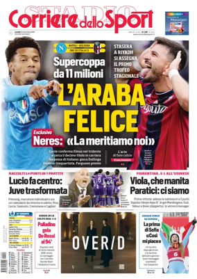 Cover of Corriere dello Sport
