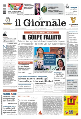 Cover of Il Giornale (Italy)