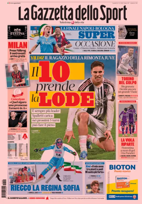 Cover of La Gazzetta dello Sport 