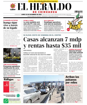 Cover of El Heraldo de Chihuahua