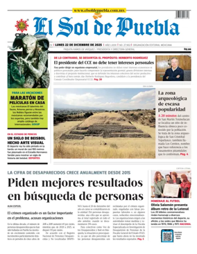 Cover of El Sol de Puebla