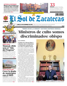 Cover of El Sol de Zacatecas