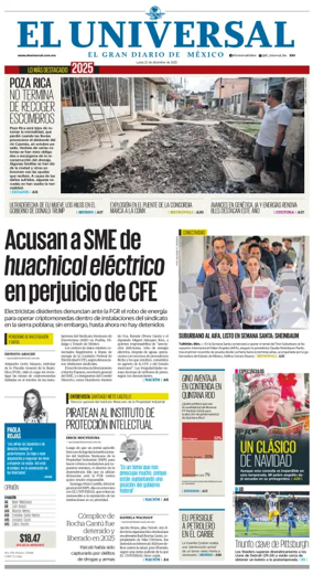 Cover of El Universal