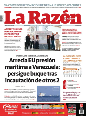 Cover of La Razon de Mexico