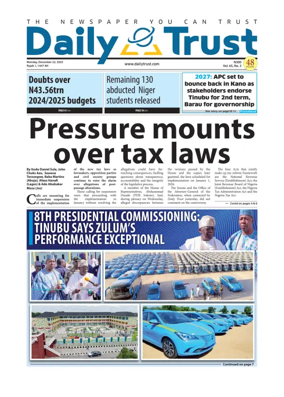 Cover of Daily Trust