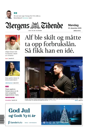 Cover of Bergens Tidende