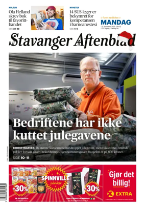 Cover of Stavanger Aftenblad