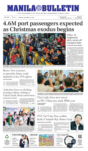 Cover of Manila Bulletin