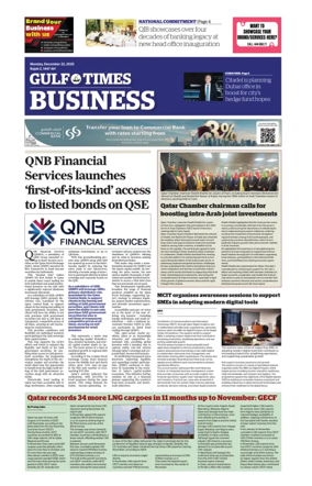 Cover of Gulf Times Business
