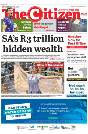 Cover of The Citizen (KZN)