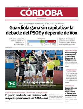 Cover of Diario Córdoba