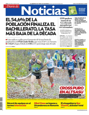 Cover of Diario de Noticias (Spain)