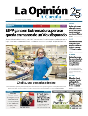 Cover of La Opinión de A Coruña