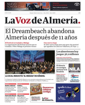 Cover of La Voz de Almería
