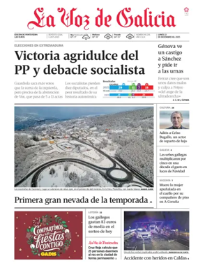 Cover of La Voz de Galicia (Arousa)