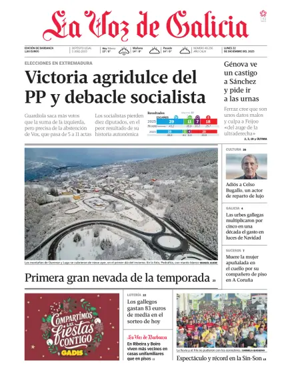 Cover of La Voz de Galicia (Barbanza)