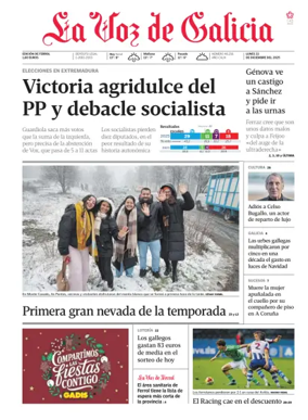 Cover of La Voz de Galicia (Ferrol)