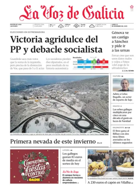 Cover of La Voz de Galicia (Monforte)