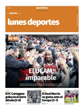 Cover of Lunes Deportes