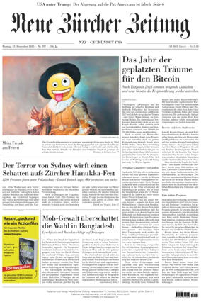 Cover of Neue Zürcher Zeitung