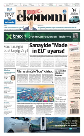 Cover of Dünya Gazetesi