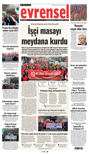 Cover of Evrensel Gazetesi