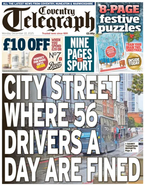 Cover of Coventry Telegraph