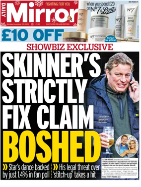 Cover of Daily Mirror (Northern Ireland)