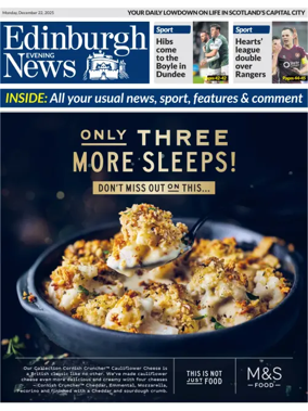 Cover of Edinburgh Evening News