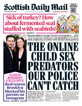 Cover of Scottish Daily Mail