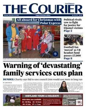 Cover of The Courier & Advertiser (Angus and The Mearns Edition)