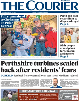 Cover of The Courier & Advertiser (Perth and Perthshire Edition)