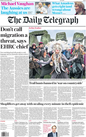 Cover of The Daily Telegraph