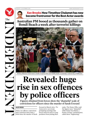 Cover of The Independent