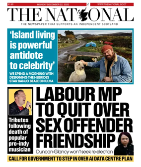 Cover of The National (Scotland)