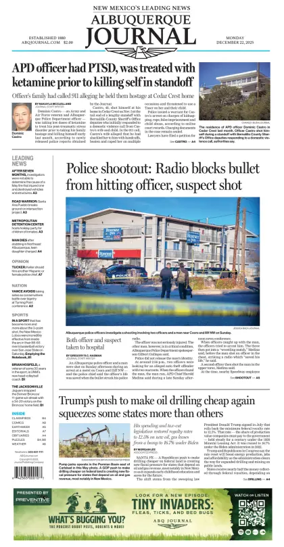 Cover of Albuquerque Journal
