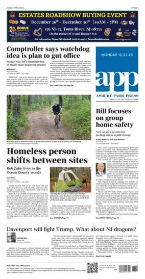 Cover of Asbury Park Press