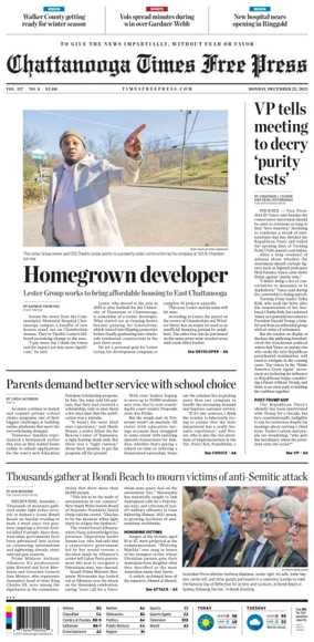 Cover of Chattanooga Times Free Press