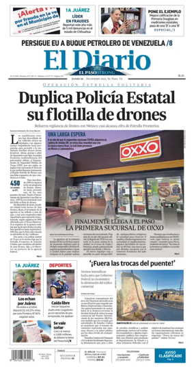 Cover of El Diario de El Paso