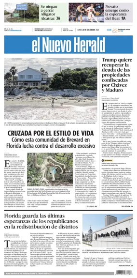 Cover of El Nuevo Herald