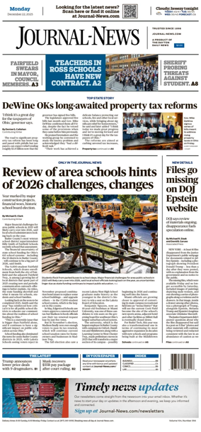 Cover of Hamilton Journal News