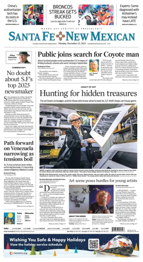 Cover of Santa Fe New Mexican