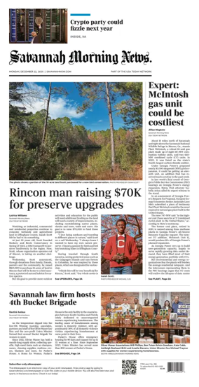 Cover of Savannah Morning News