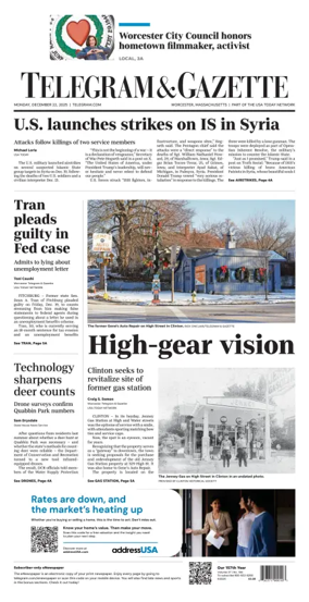 Cover of Telegram & Gazette