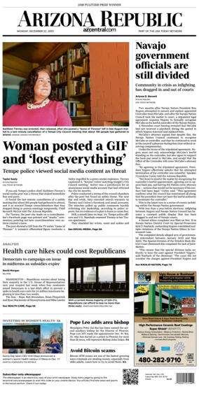 Cover of The Arizona Republic